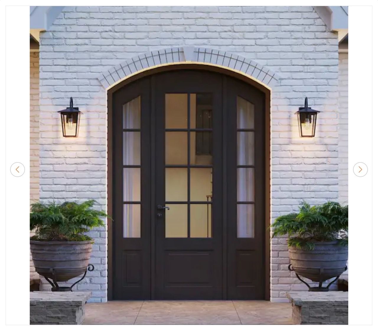 Hampton Bay Rosebrook 16 in. Black Outdoor Wall Lantern - New - photo 3