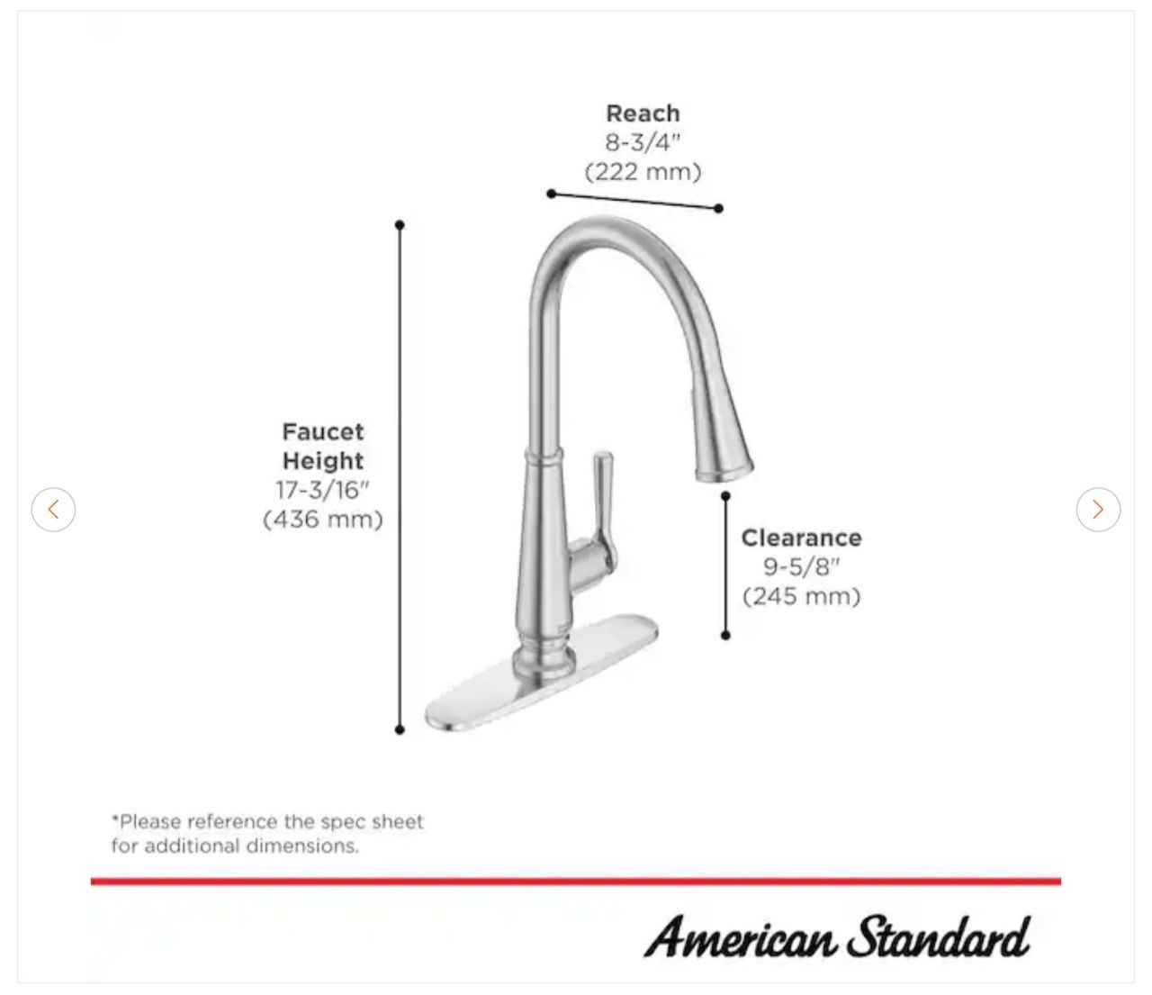 American Standard Palestra Pull Down Kitchen Faucet - New - photo 5