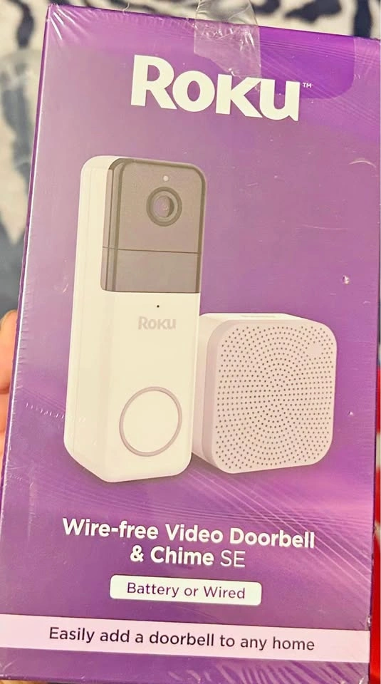 Brand New: Roku Wire-Free Video Doorbell & Chime SE