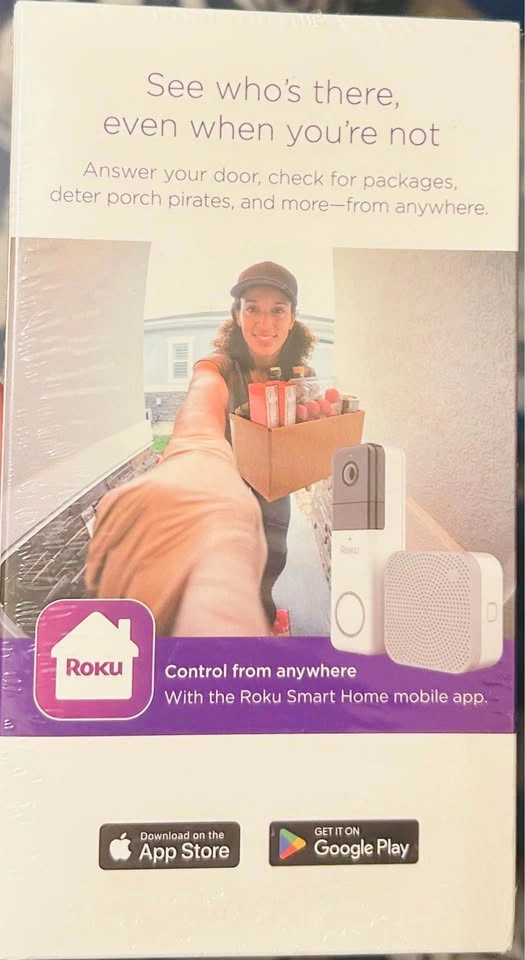 Brand New: Roku Wire-Free Video Doorbell & Chime SE - photo 2