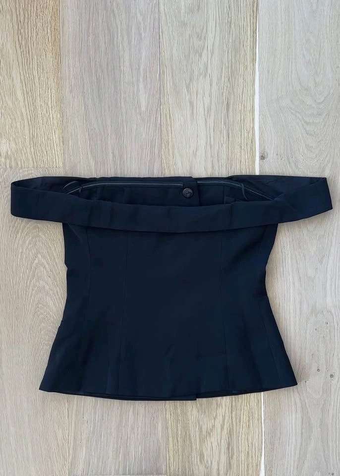 Fashion Nova Black Off Shoulder Peplum Top NWT - photo 3