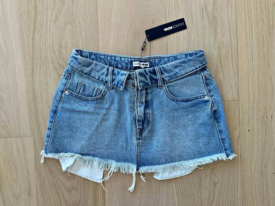 FashionNova Foldover micro mini skirt