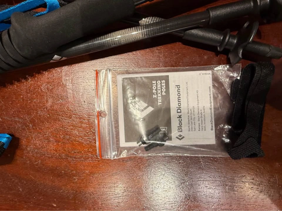 Brand New Black Diamond Distance Carbon Z Trekking Poles - photo 2