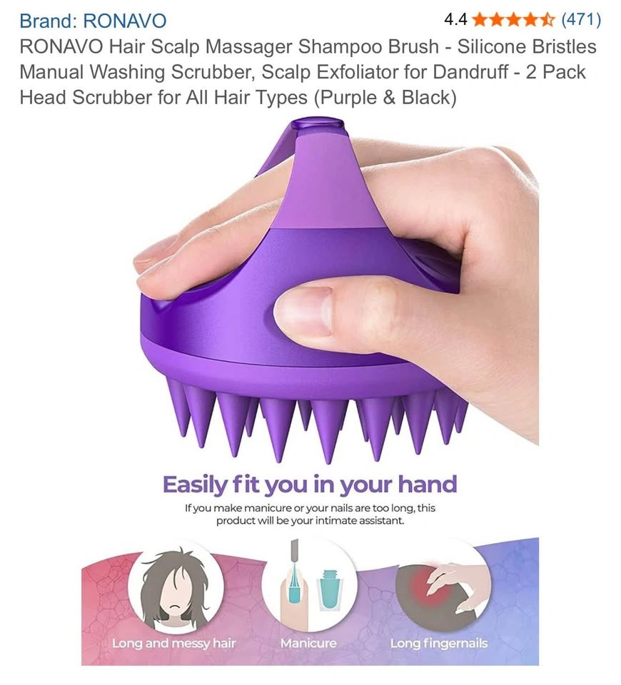 Scalp Massager Shampoo Brush 2pcs - photo 4