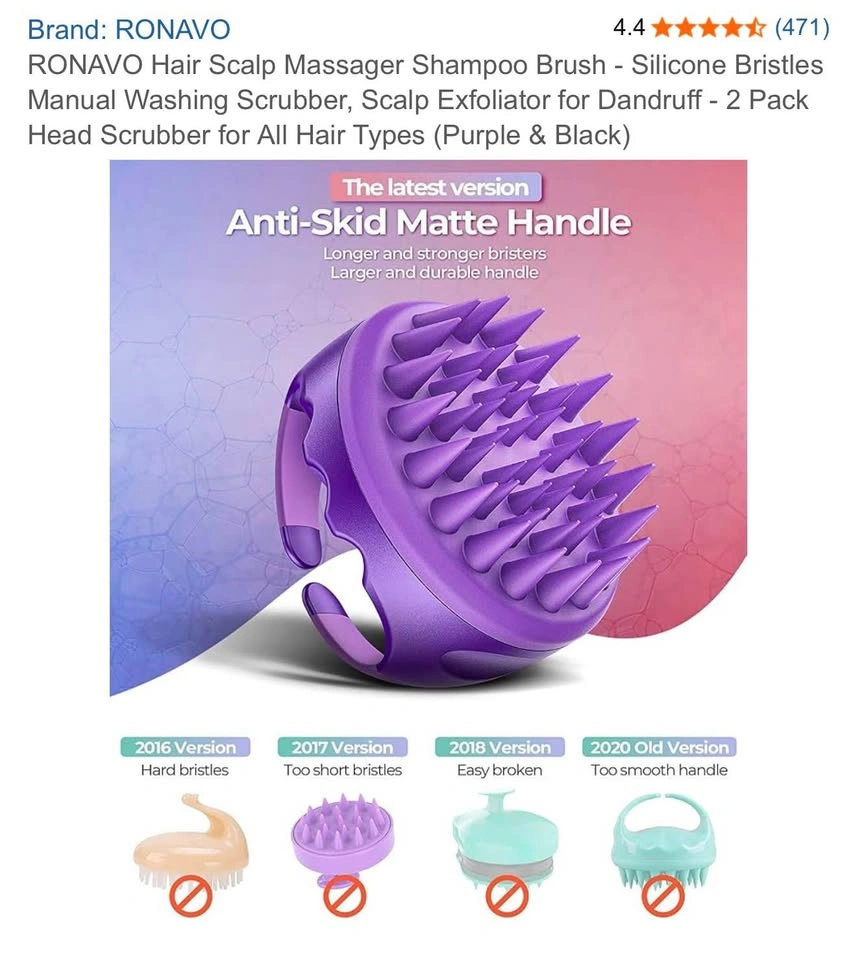 Scalp Massager Shampoo Brush 2pcs - photo 5