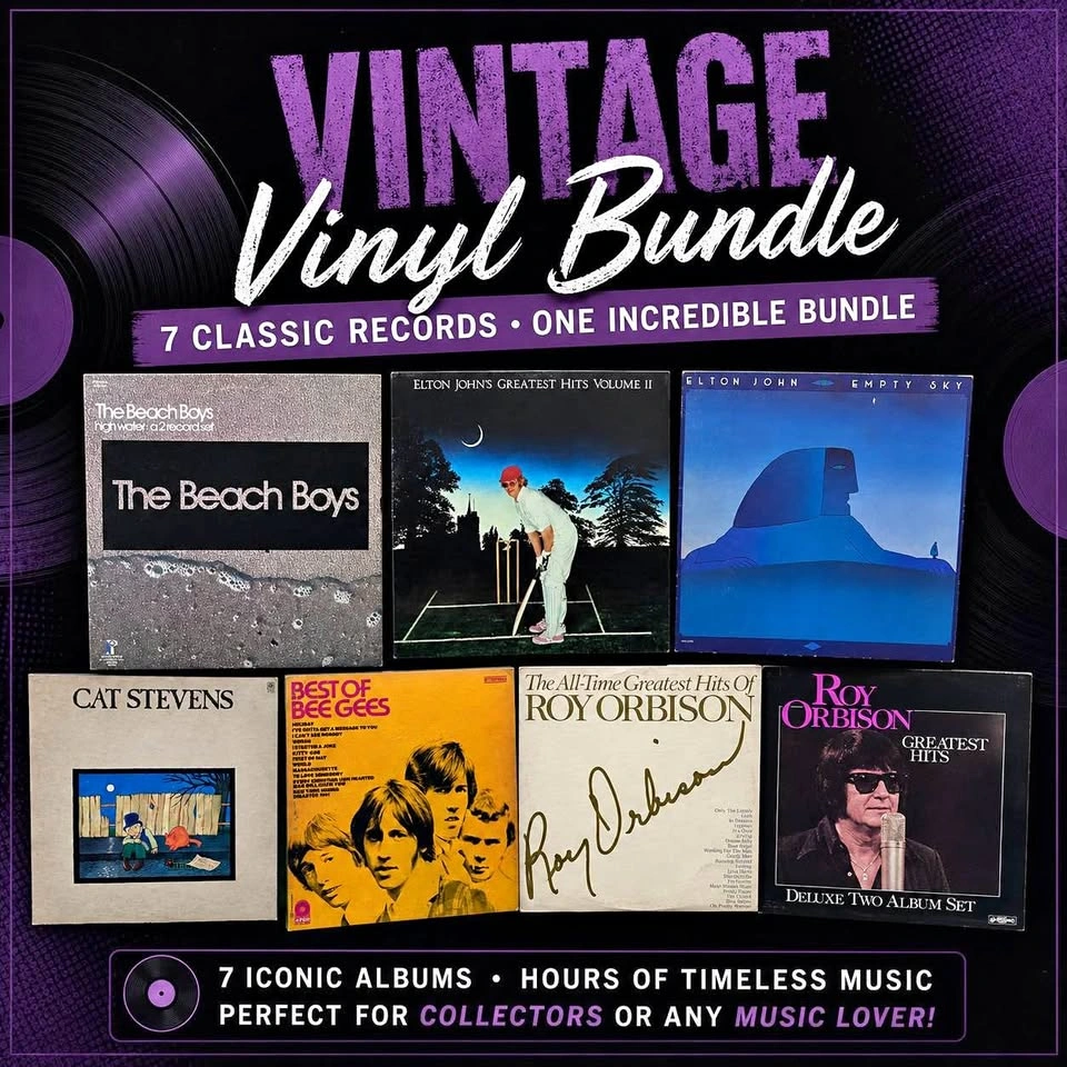 Vintage Vinyl Record Bundle Lot