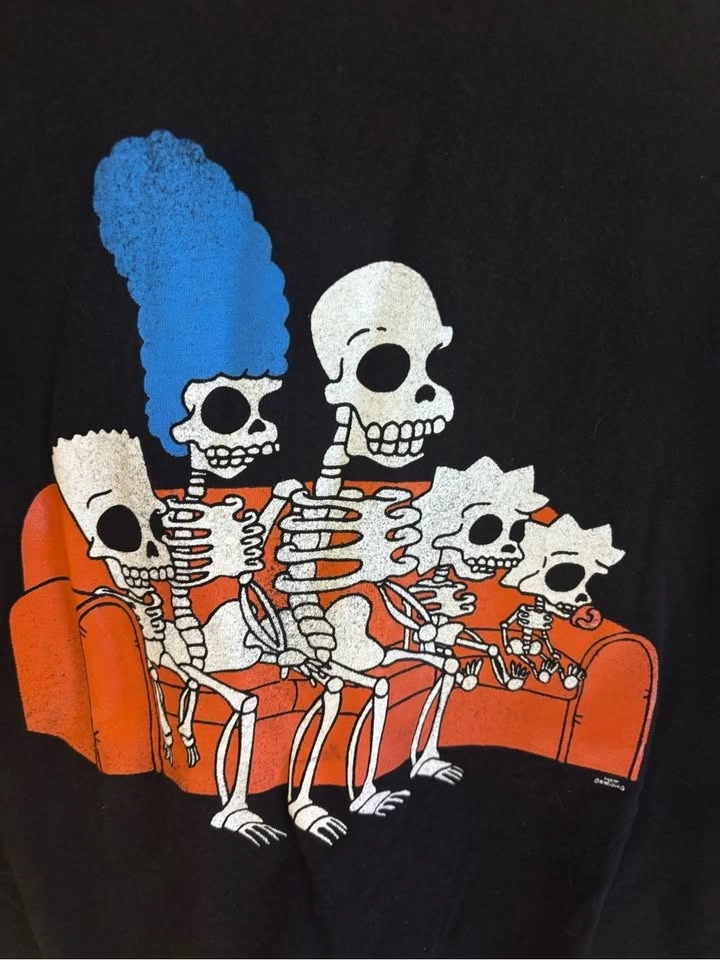 Mens The Simpsons Black Graphic Tee Large - photo 2