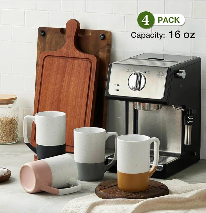 ☕ ❄️🧣Cozy Large Ceramic Mug Set (4). BNIB. - photo 3