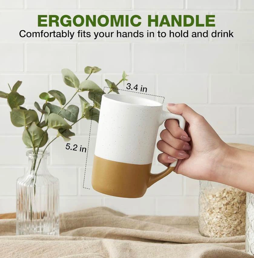 ☕ ❄️🧣Cozy Large Ceramic Mug Set (4). BNIB. - photo 5