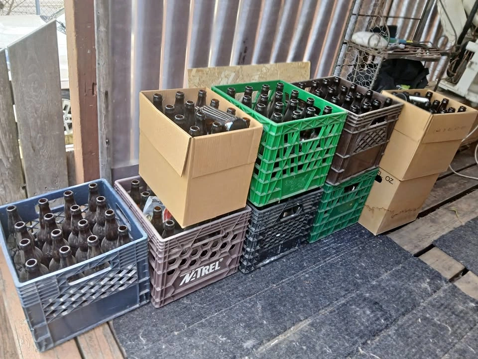 new beer bottles - home brew