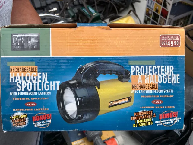 Halogen Spotlight Handheld Flashlight thumbnail