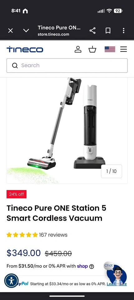 Brand new Tineco Pure One Series 5 Cordless Stick Vacuum