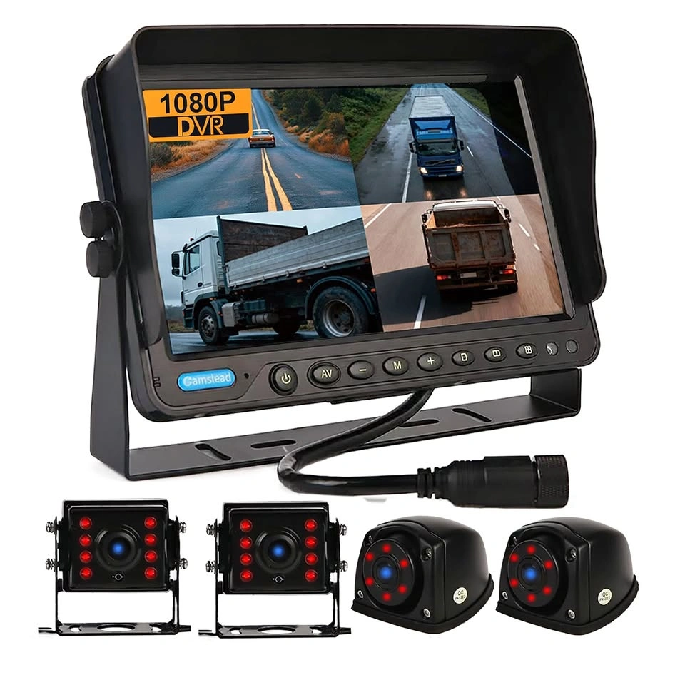 NEW 4 Camera Backup System w/ Screen, DVR, Safe Driving