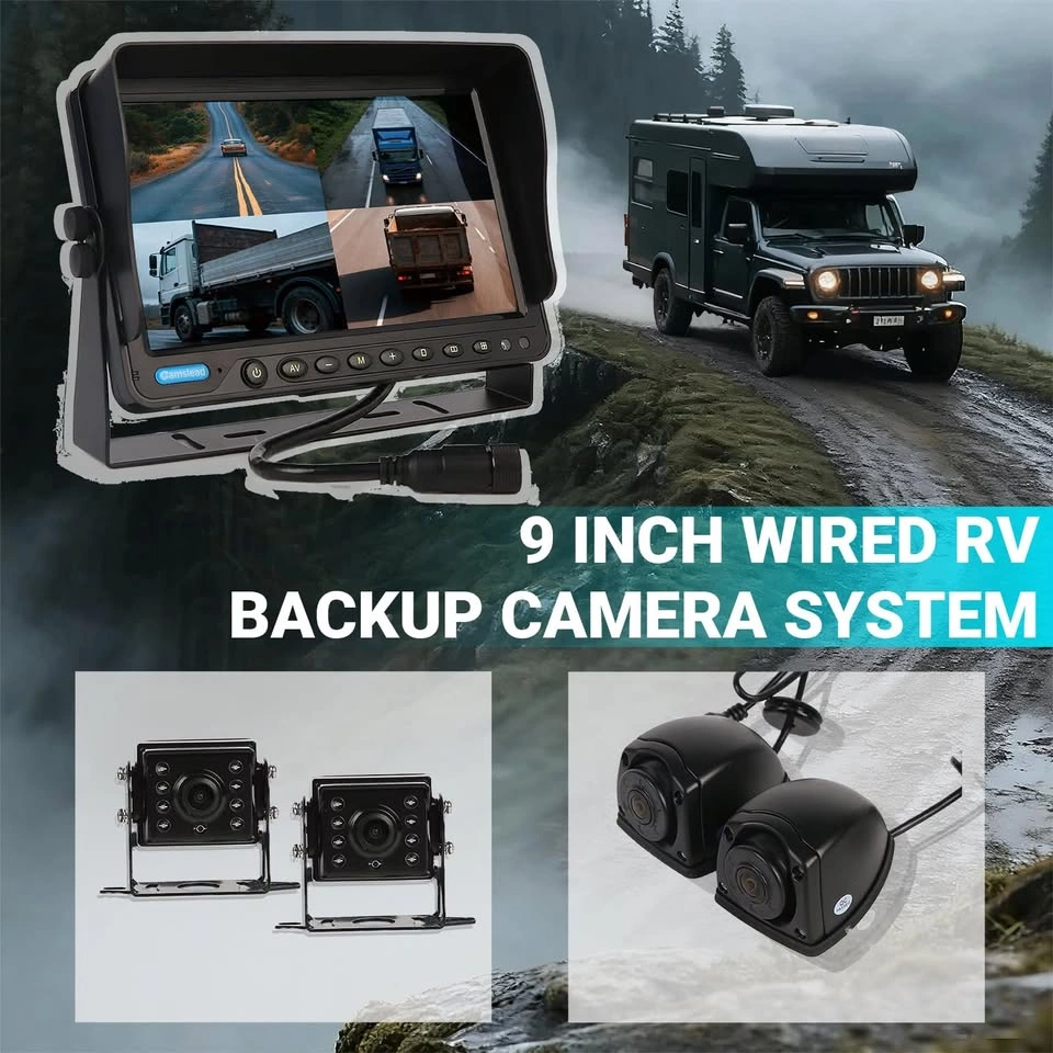 NEW 4 Camera Backup System w/ Screen, DVR, Safe Driving - photo 2