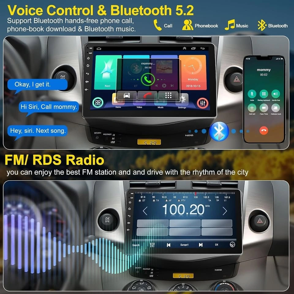 NEW IN BOX Car Radio Stereo for Toyota RAV4 with Carplay - photo 3