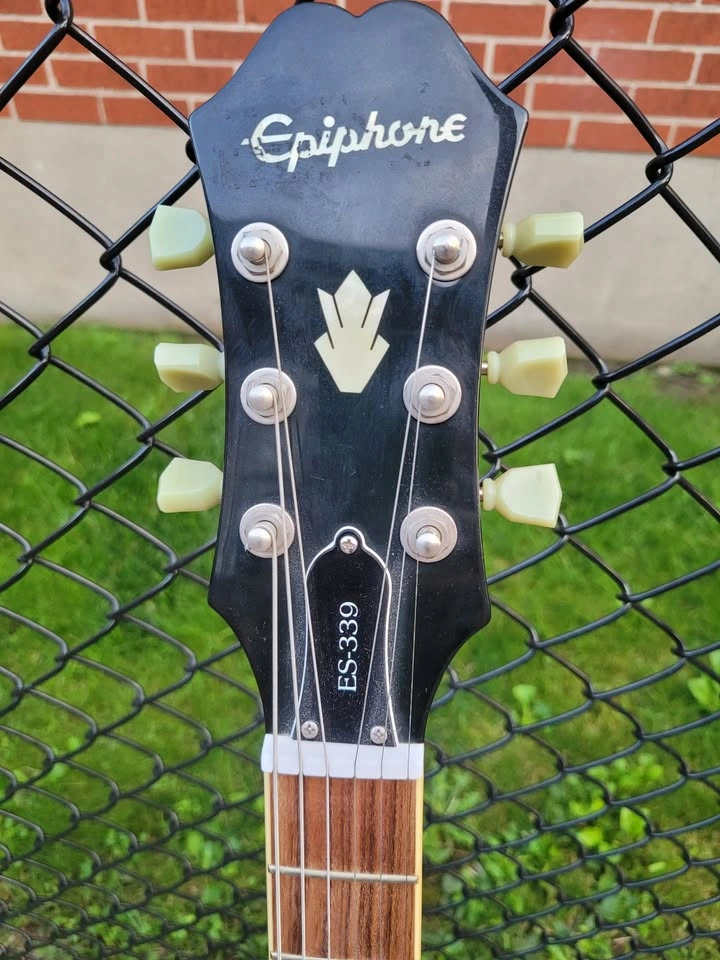 $500 Epiphone ES-339 Semi-hollow Electric Guitar - Ebony - photo 4