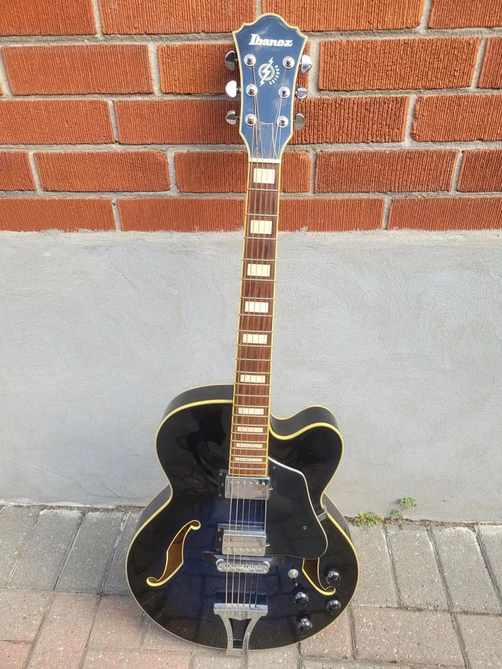 $450 Ibanez AF75 Semi-hollow Guitar - Transparent Blue Sunburst - photo 2