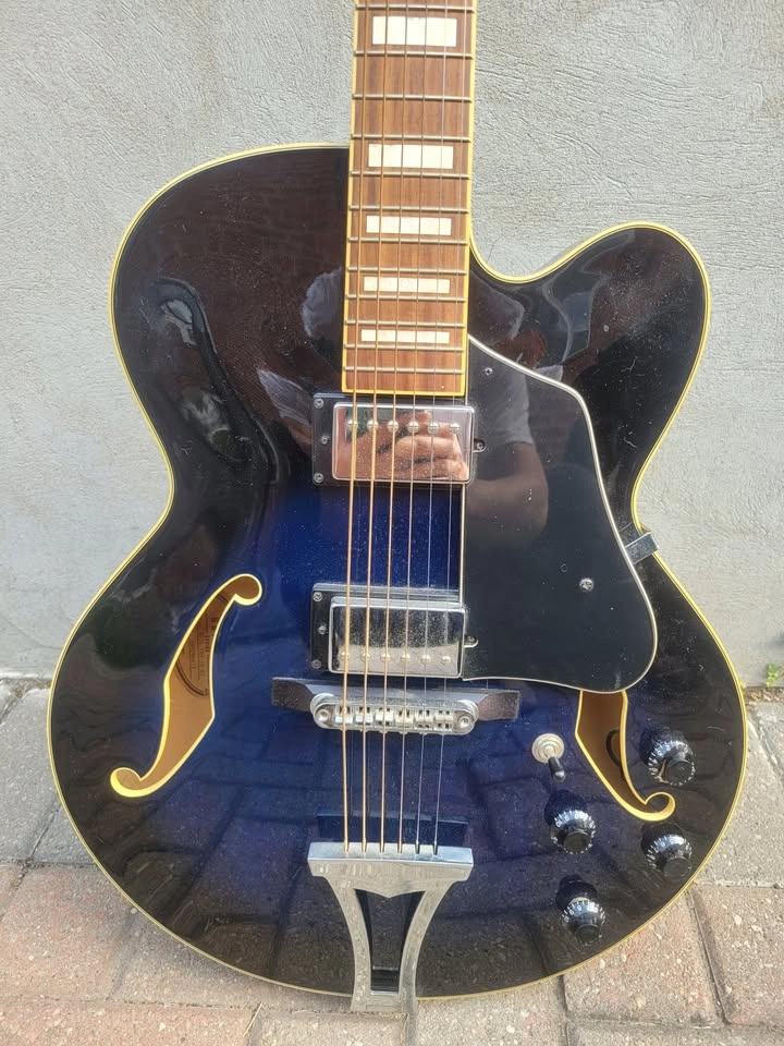 $450 Ibanez AF75 Semi-hollow Guitar - Transparent Blue Sunburst - photo 3