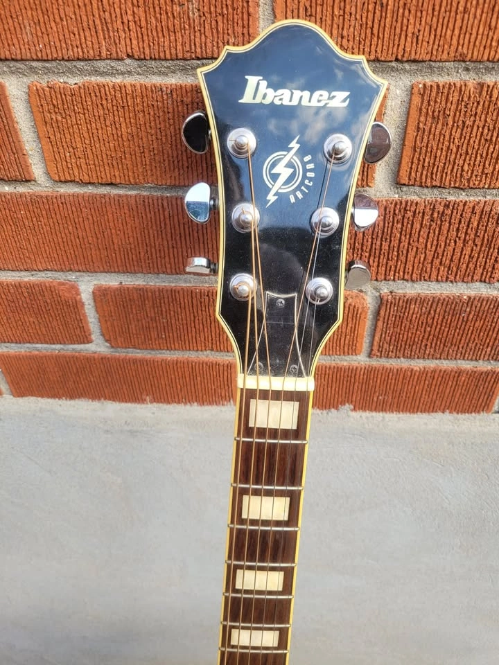 $450 Ibanez AF75 Semi-hollow Guitar - Transparent Blue Sunburst - photo 4