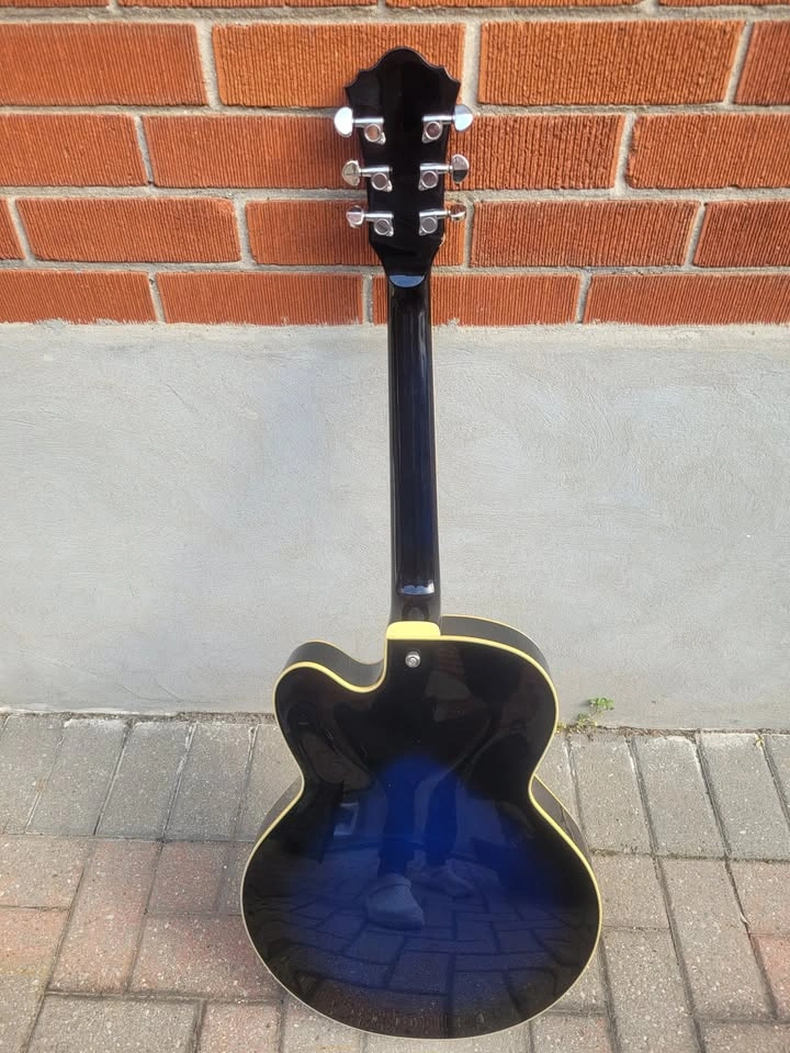 $450 Ibanez AF75 Semi-hollow Guitar - Transparent Blue Sunburst - photo 5