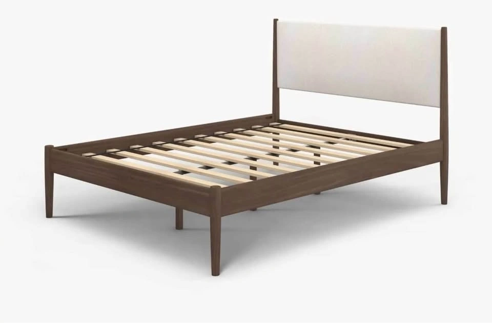 Leesa Solace Platform Bed, Walnut, King, Like New - photo 3