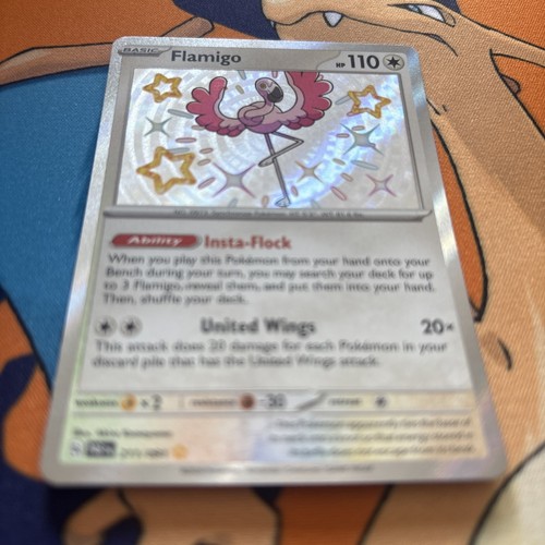 2024 Flamigo - 211/091 - Paldean Fates Shiny - NM - Pokemon - photo 2