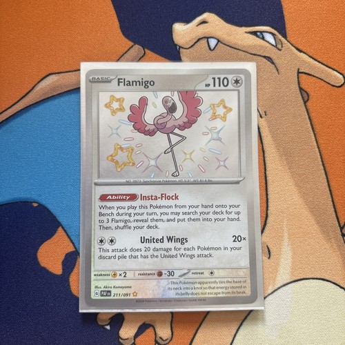 2024 Flamigo - 211/091 - Paldean Fates Shiny - NM - Pokemon - photo 4