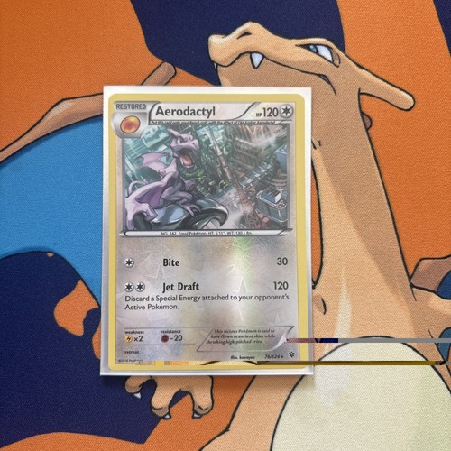 2016 Aerodactyl 76/124 Fates Collide Reverse Holo LP - photo 3
