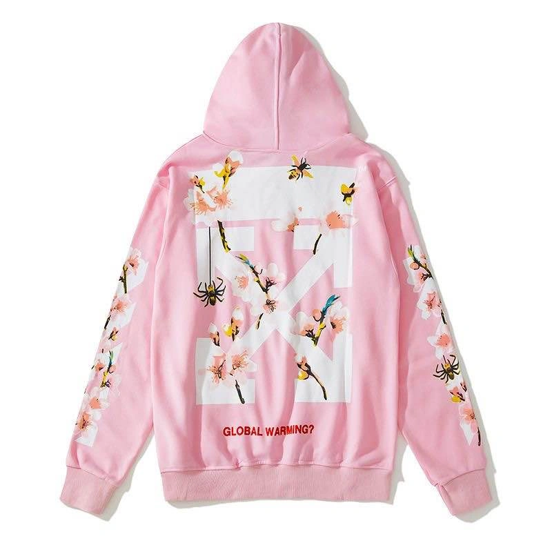 Off-White Global Warming Cherry Blossom Pink Hoodie - photo 3