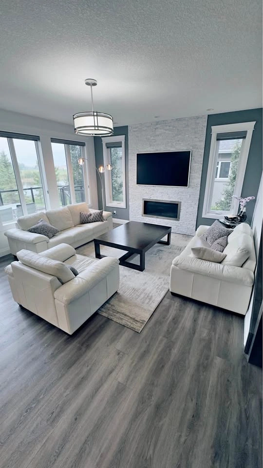 Sofa, love seat and chair