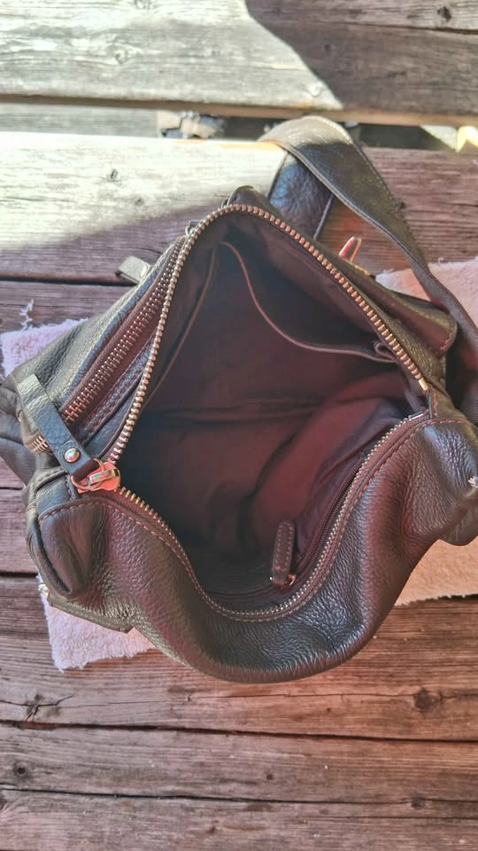 DANIER Brown Leather Crossbody Bag - photo 4