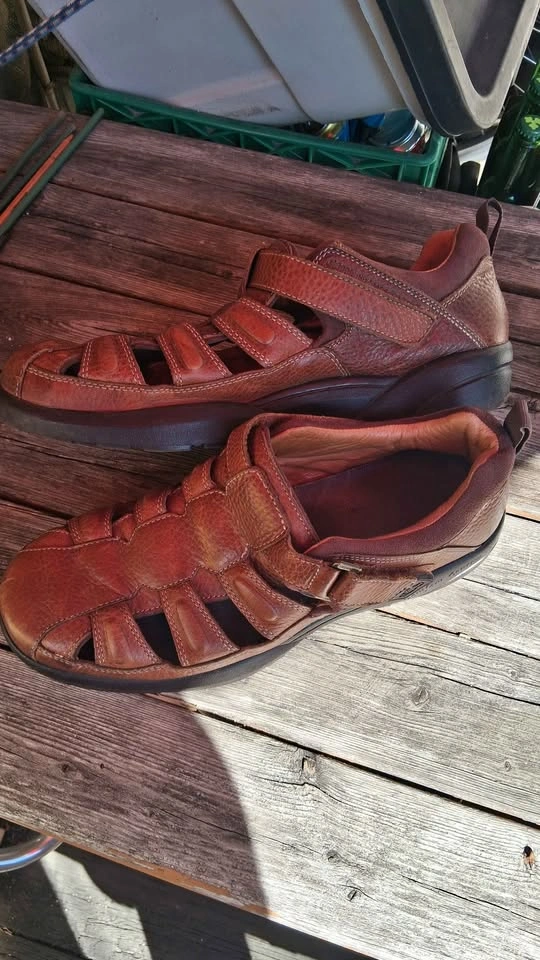 Dr. Comfort Leather Fisherman Sandals - photo 3