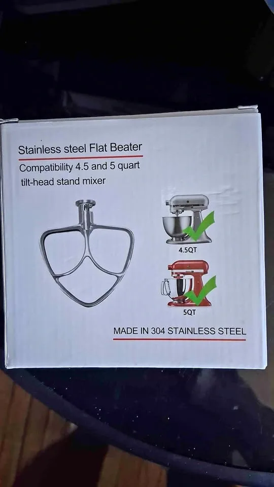Stainless Steel Flat Beater for 4.5 and 5 Quart Tilt-Head Stand