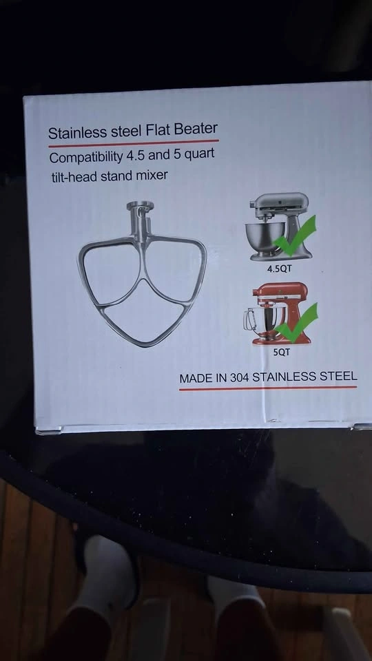 Stainless Steel Flat Beater for 4.5 and 5 Quart Tilt-Head Stand - photo 2
