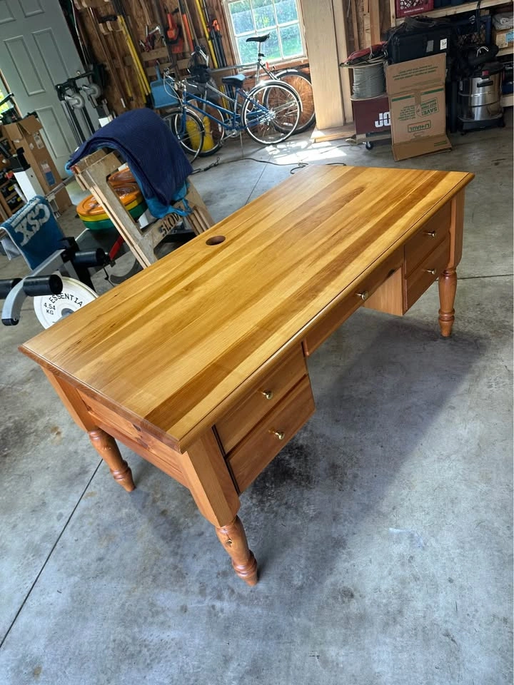 Desk- solid pine wood - photo 2