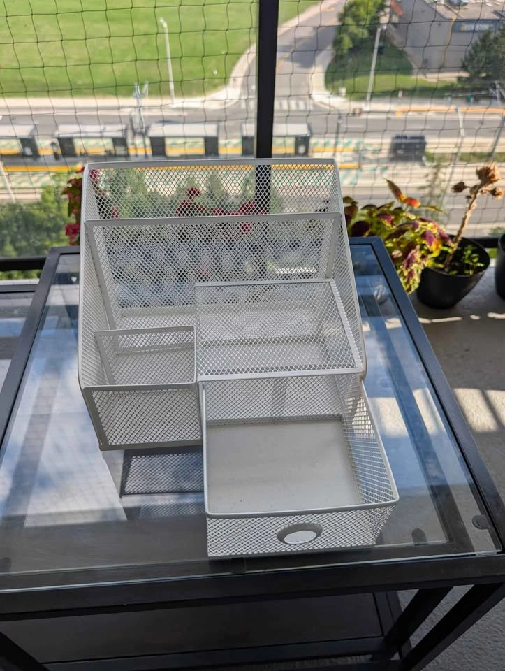 White Mesh Desk Organizer - photo 3