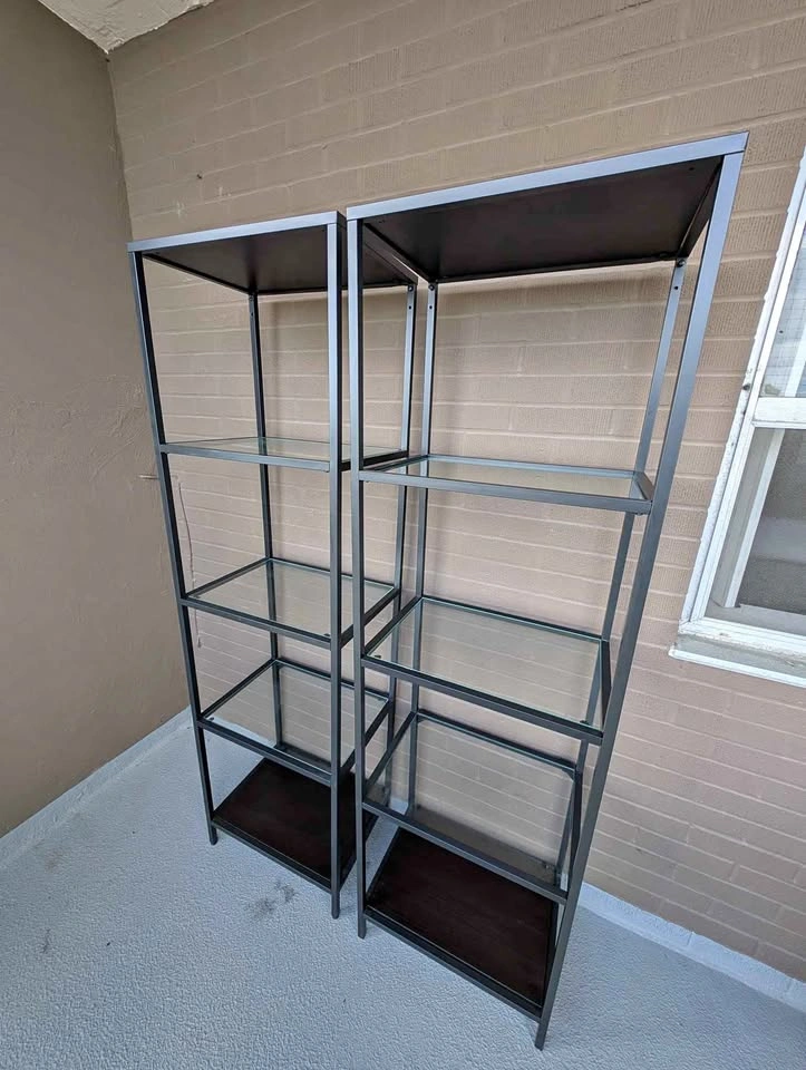 IKEA VITTSJÖ Shelving Units - Set of 2