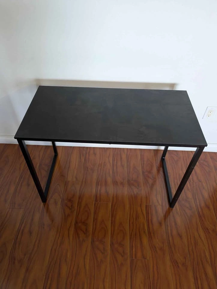Black Minimalist Metal Frame Desk - photo 2