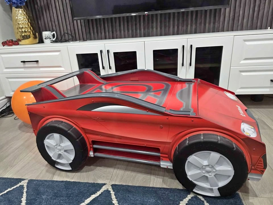 KidKraft Red Race Car Toy Box