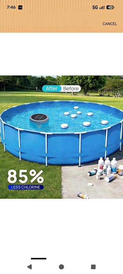 Solar Pool Ionizer for Swimming Pool (BNIB)