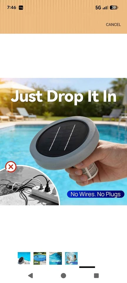 Solar Pool Ionizer for Swimming Pool (BNIB) - photo 3