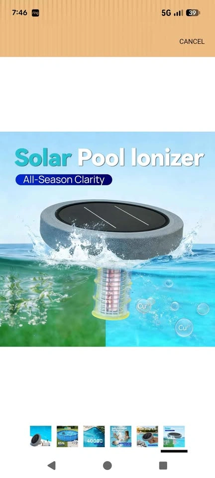 Solar Pool Ionizer for Swimming Pool (BNIB) - photo 4