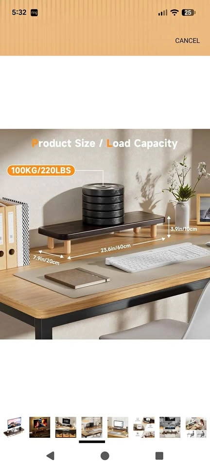 Monitor riser (BNIB)