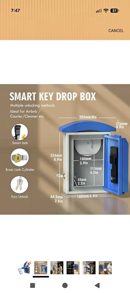 Smart Key Drop box (BNIB)
