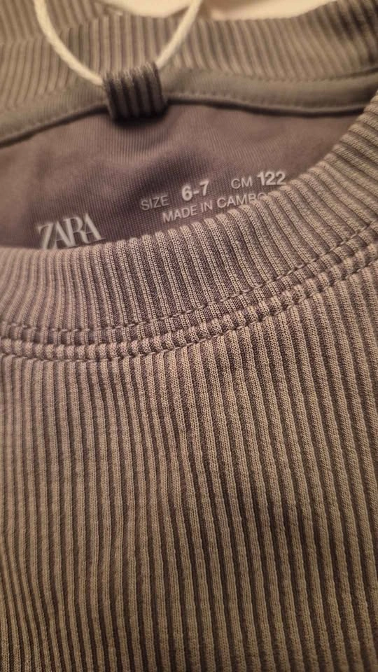 Zara Chromatic Studio Ribbed Long Sleeve Top Size 6-7 - photo 4