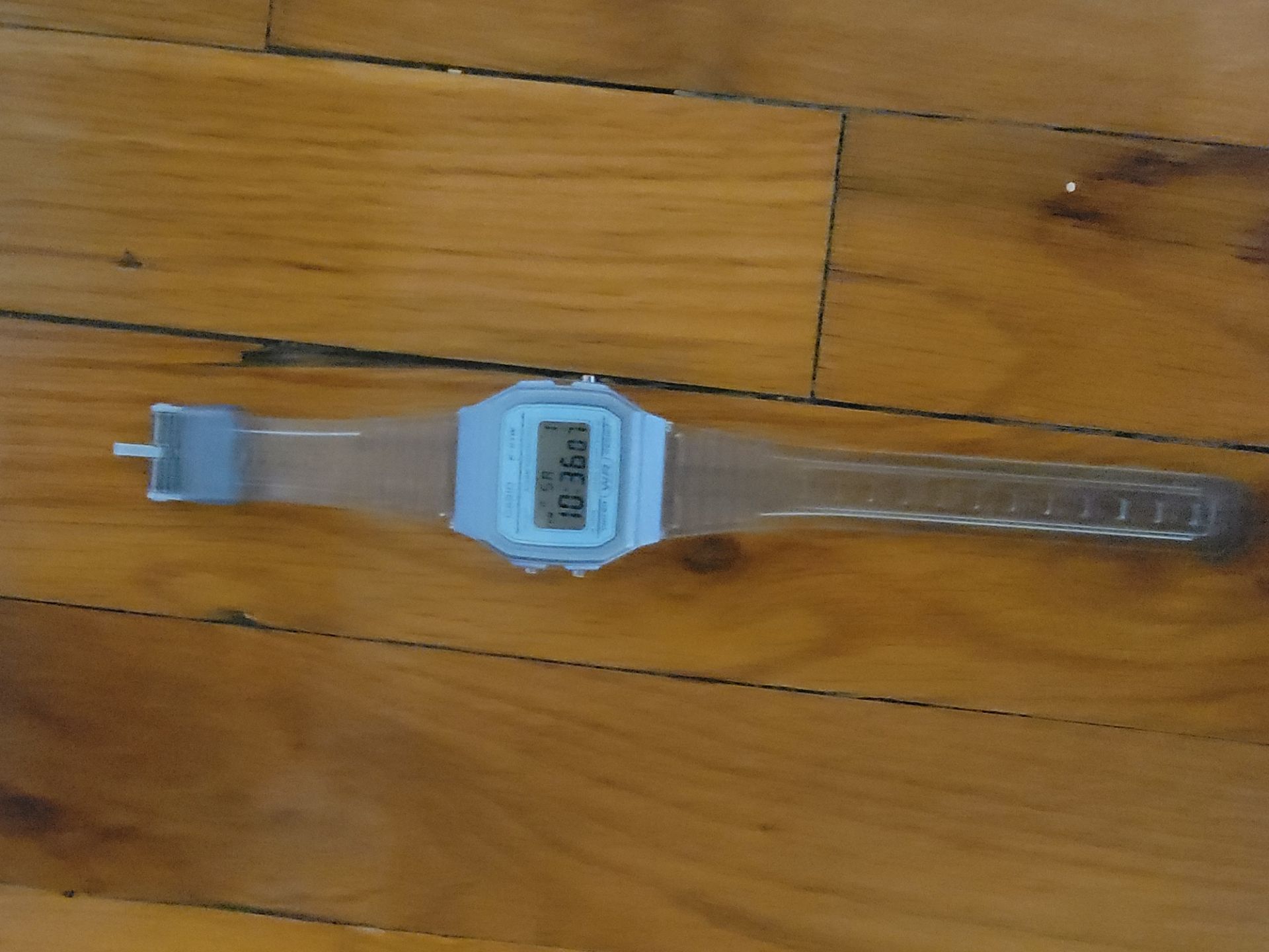 Casio Digital Watch Clear Strap