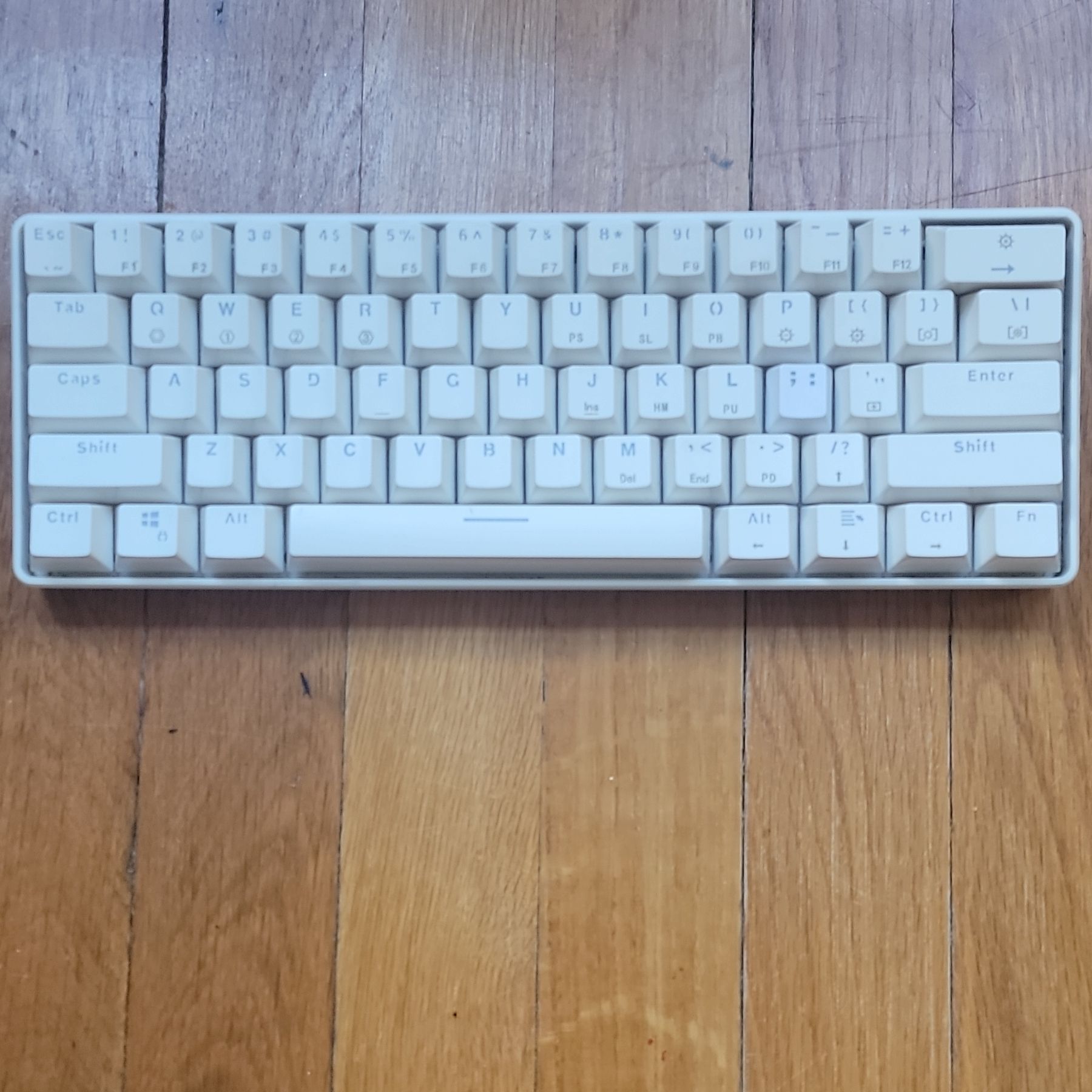 Compact 65% Mechanical Keyboard White