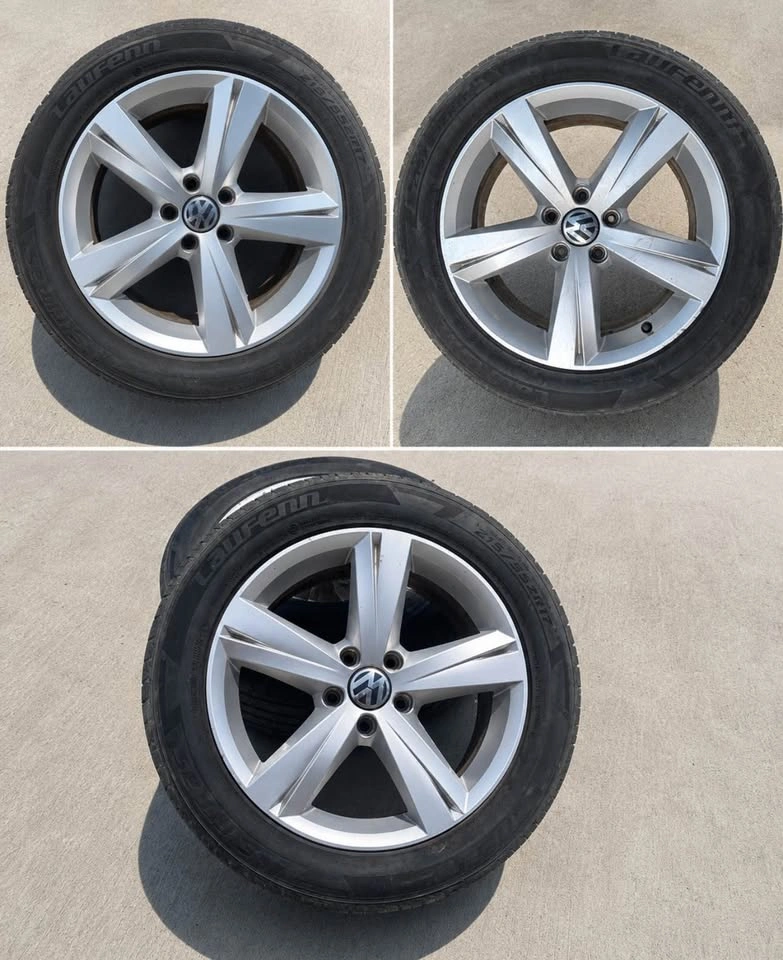OEM VW Jetta 17” Alloy Wheels + 215/55R17 All-Season Tires - photo 2