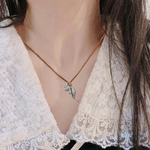 Cat Necklace Cute Gift Cat Neck Jewelry Personality - photo 2
