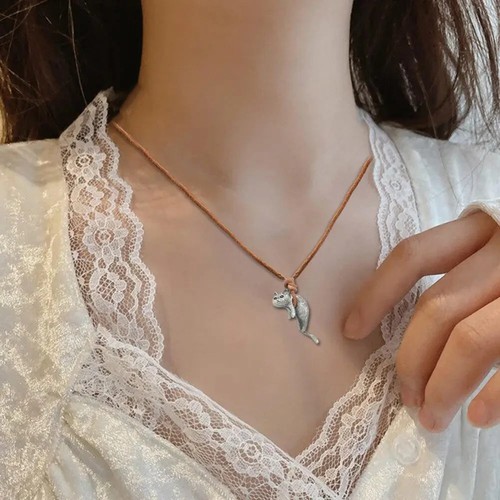 Cat Necklace Cute Gift Cat Neck Jewelry Personality - photo 4
